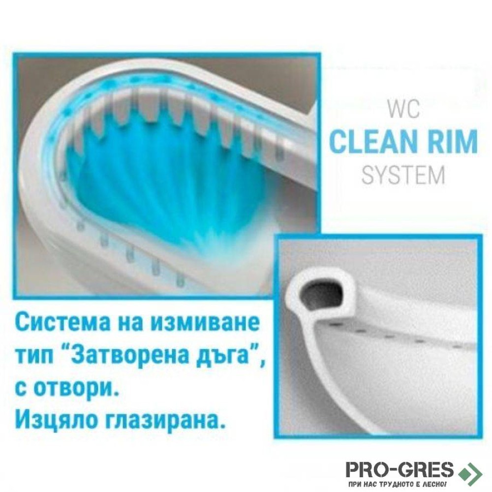 Моноблок с вградено биде SEREL NITA BTW COMPACT NT12 GTL