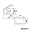 Иноксова мивка за вграждане Teka Starbright 45 E-XP 1B 1D 115120033
