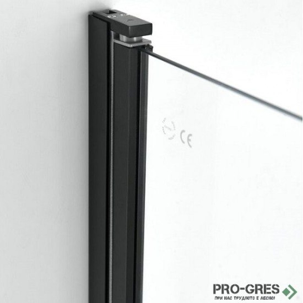 Душ кабина, правоъгълна,ELITE BLACK, черно Sanotechnik T80B+T80B