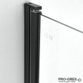 Душ кабина, правоъгълна,ELITE BLACK, черно Sanotechnik T80B+T80B