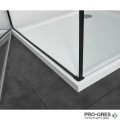 Душ кабина, правоъгълна,ELITE BLACK, черно Sanotechnik T80B+T80B