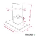 Абсорбатор за стенен монтаж 90х48х67-100см, Клас А+, Teka Maestro DLH 986 T