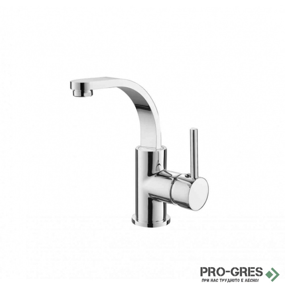 Стоящ смесител за мивка, хром,  Besco, Decco II, BU-DII-CH
