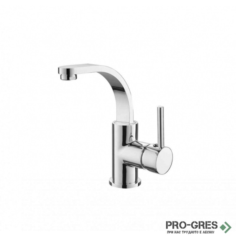 Стоящ смесител за мивка, хром,  Besco, Decco II, BU-DII-CH