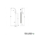 Свободностоящ смесител за вана/душ, черен мат, Besco, Decco I Black, BW-DI-CZ
