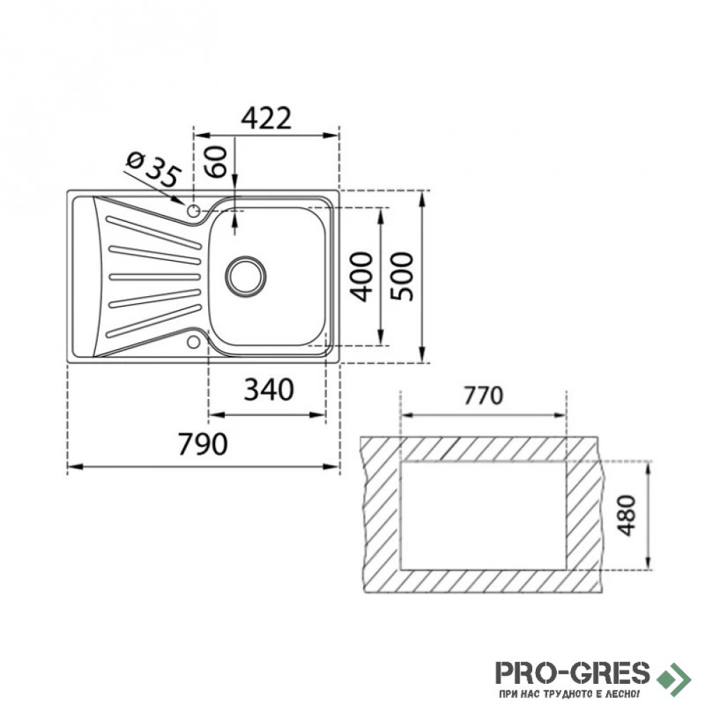Иноксова мивка за вграждане Teka Starbright 45 E-XM 1B 1D 115120039