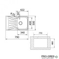 Иноксова мивка за вграждане Teka Starbright 45 E-XM 1B 1D 115120039
