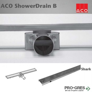 Лентов сифон 885x70mm ACO Shower Drain B Shark 416260+416361