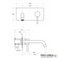 Смесител за вграждане за мивка, Besco, Decco Illusion Gold, BU-IS-ZL