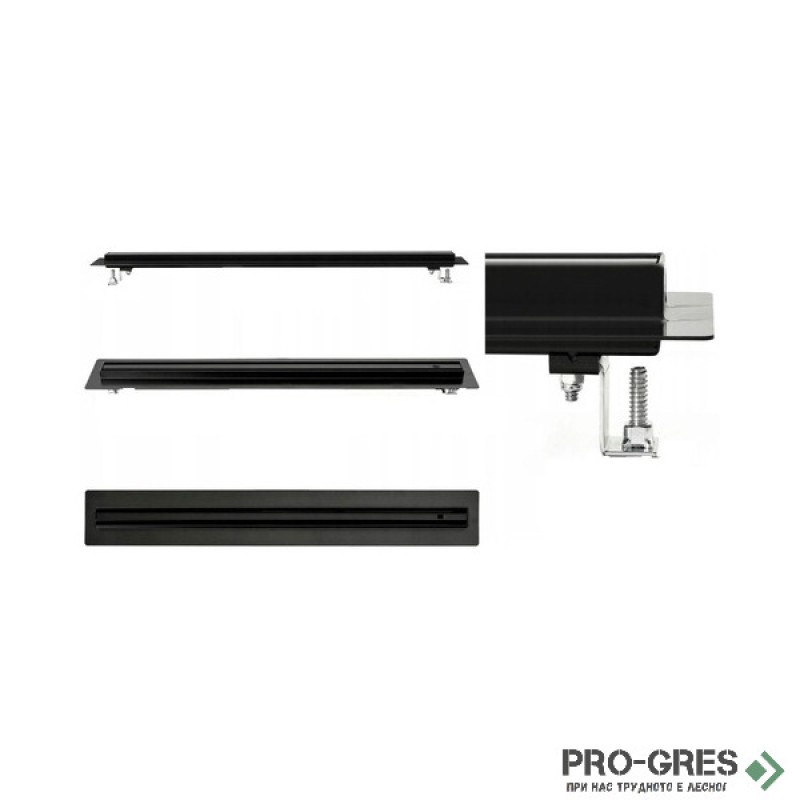 Лентов сифон 80 см Blandini Ultra Slim MS1B-S80 черен мат