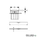 Душ канал Geberit CleanLine 60 154.458.00.1
