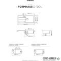 Мивка за кухня 100х50см със смесител за кухня, черен мат Nero Schock Formhaus D100L / Kavus Fix Puro