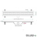 Лентов сифон за плочка 70 см Valtemo vld601325