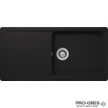 Мивка за кухня 100х50см със смесител за кухня, черен мат Nero Schock Formhaus D100L / Kavus Fix Puro