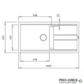 Гранитна мивка Teka Nova 60 L-TG 115330060