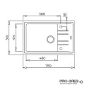 Гранитна мивка, обръщаема Teka Stone 60 S-TG  115330033