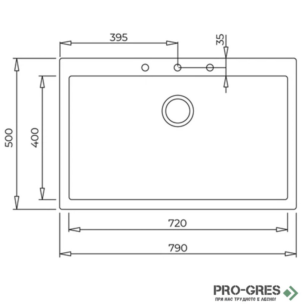 Гранитна мивка Teka  ForSquare 72.40 TG 115230004