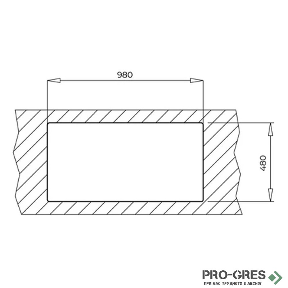 Гранитна мивка Teka Nova 60 L-TG 115330060