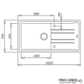 Гранитна мивка, обръщаема Teka Stone 60 L-TG 115330006