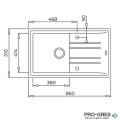 Гранитна мивка, обръщаема Teka Stone 50 B-TG 115330014