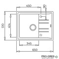 Гранитна мивка, обръщаема Teka Stone 45 S-TG 115330046