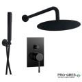 Система за вграждане с пита и душ, черен мат, Alpi, Blue Black, sdr8+bdr1.mbBU85863NE