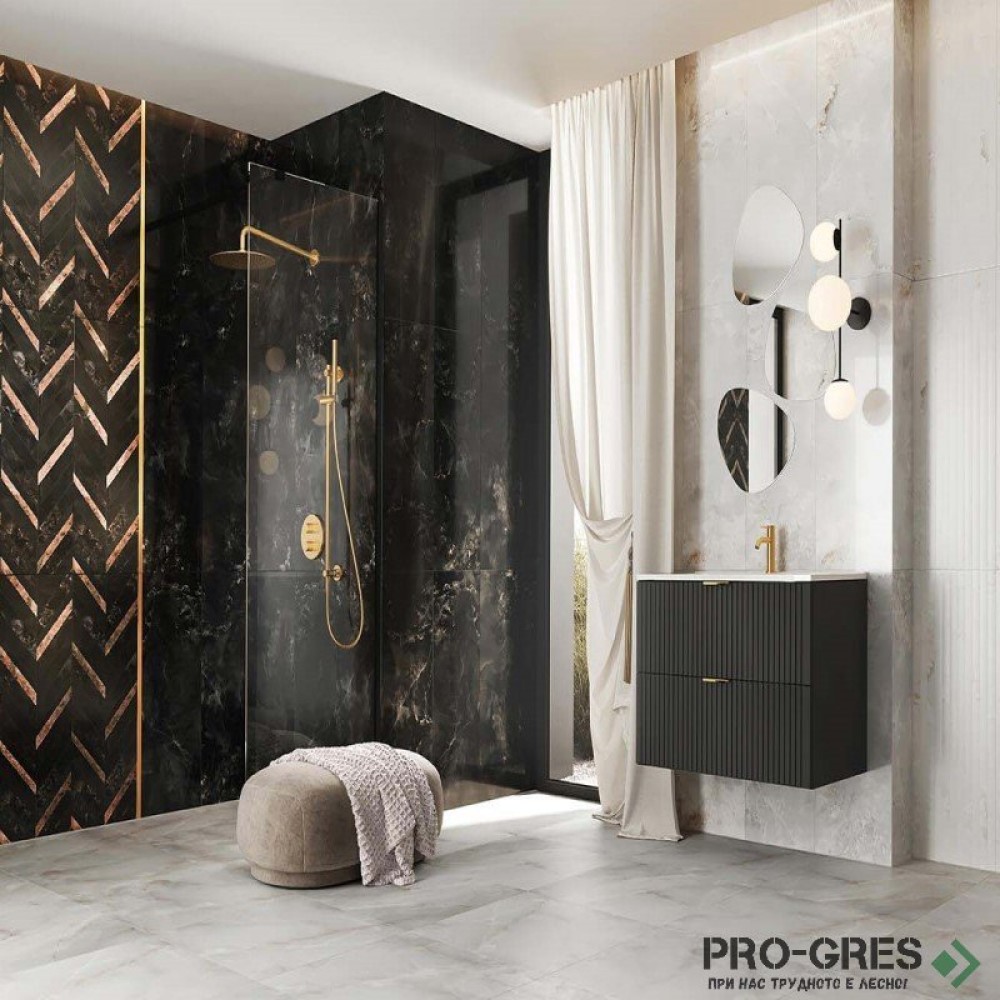 Плочки за баня TUBADZIN VERO CHEVRON 32.8*89.8 Плочки за баня TUBADZIN VERO CHEVRON 32.8*89.8