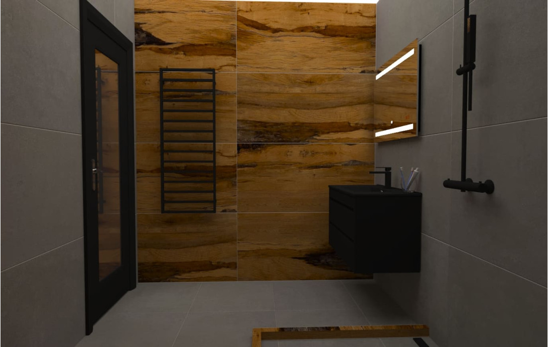 Проект Burning Wood 60x120 & Ark Silver 60x120см Проект Burning Wood 60x120 & Ark Silver 60x120см
