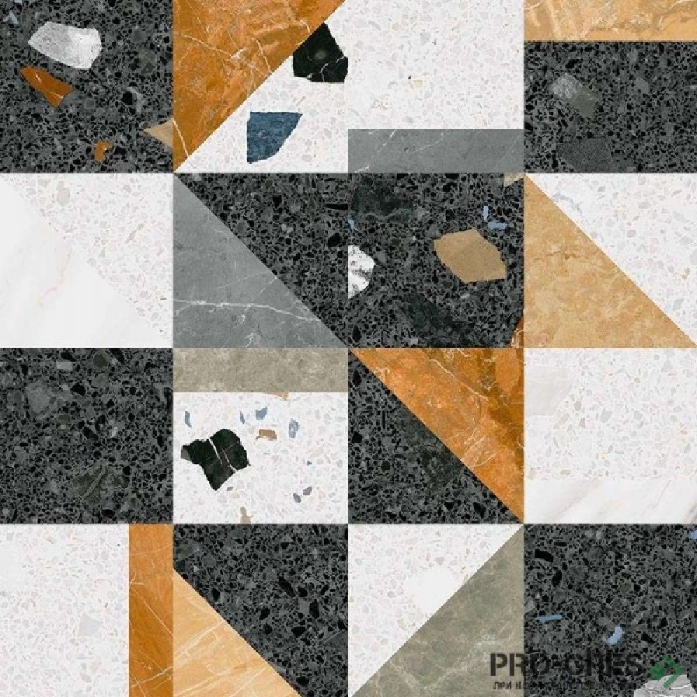 Гранитогрес Arcana тип Terrazzo Stellato-R Multicolor 80x80см